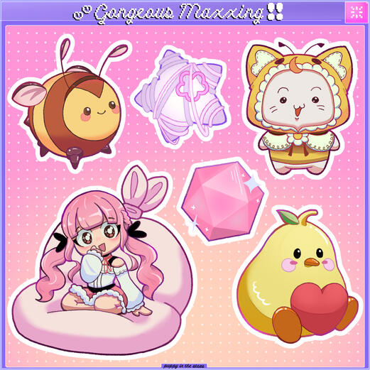 'Gongeous Maxxing' Sticker Sheet